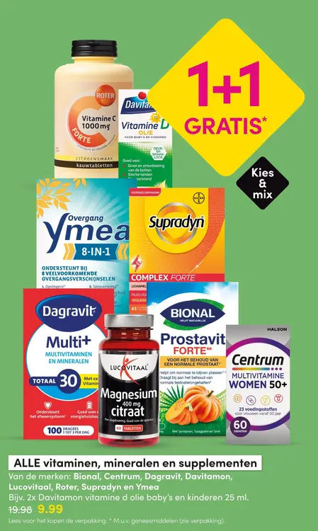 Aanbieding: Alle vitaminen, mineralen en supplementen