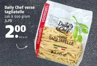Aanbieding: Daily Chef verse tagliatelle