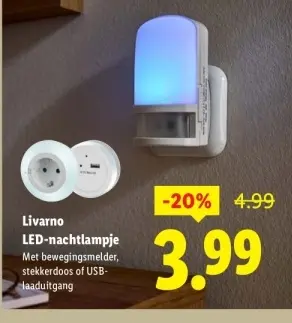 Aanbieding: LED-nachtlampje