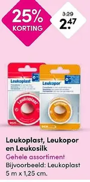 Aanbieding: Leukoplast, Leukopor en Leukosilk
