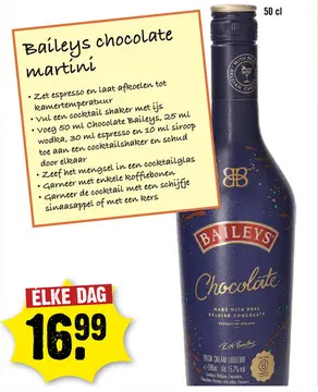 Aanbieding: Baileys chocolate martini