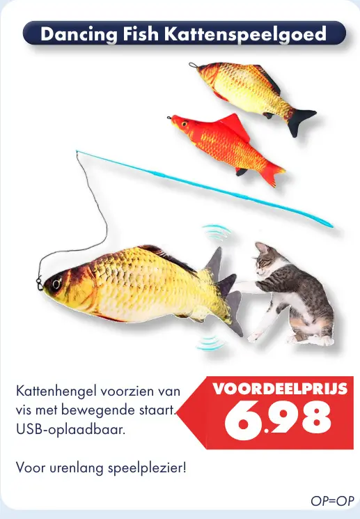 Aanbieding: Dancing Fish Kattenspeelgoed