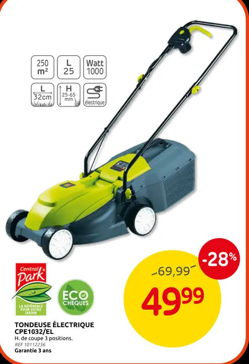 Offre: Tondeuse électrique cpe1032/el