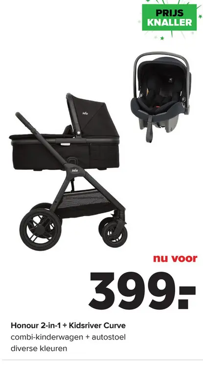 Aanbieding: Honour 2-in-1 + Kidsriver Curve