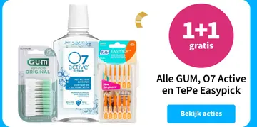 Aanbieding: GUM, 07 Active en TePe Easypick