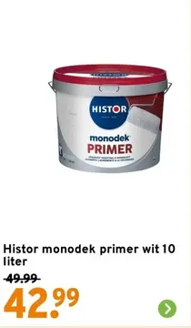 Aanbieding: Histor monodek primer wit