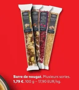 Offre: Barre de nougat