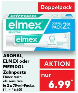 Aanbieding: ARONAL, ELMEX oder MERIDOL Zahnpasta
