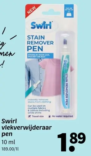 Promotie: Vlekverwijderaar pen