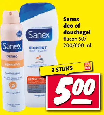 Aanbieding: Sanex deo of douchegel