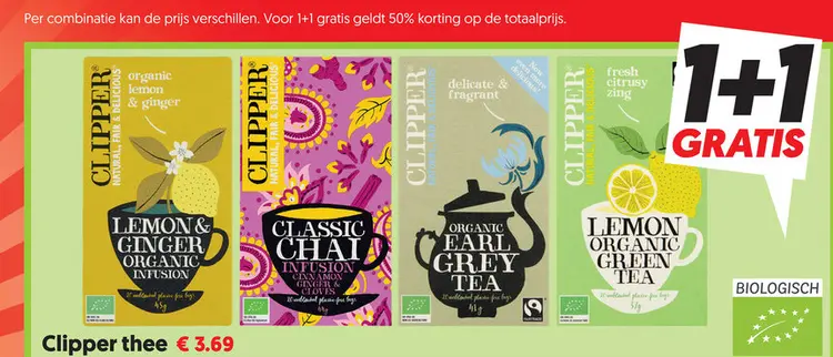Aanbieding: Clipper thee