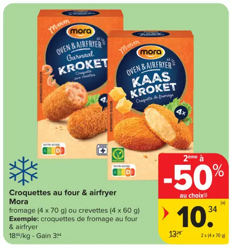 Promotie: Croquettes au four & airfryer