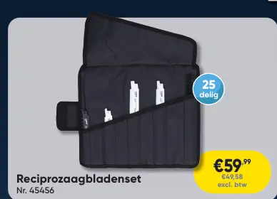Promotie: Reciprozaagbladenset