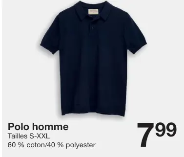 Offre: Polo homme