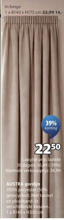 Aanbieding: BOLGA verduisterend rolgordijn