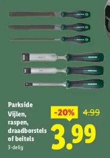 Aanbieding: Vijlen, raspen, draadborstels of beitels