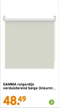 Aanbieding: Rolgordijn verduisterend beige