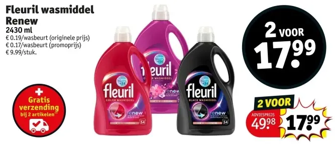 Promotie: Wasmiddel Renew
