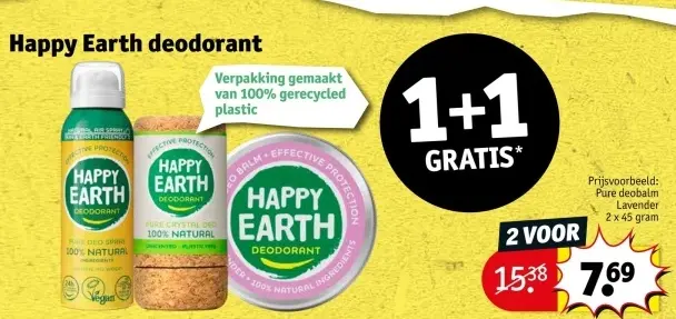 Aanbieding: Happy Earth deodorant