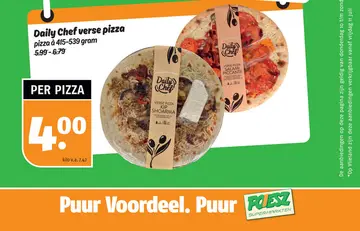 Aanbieding: daily chef verse pizza