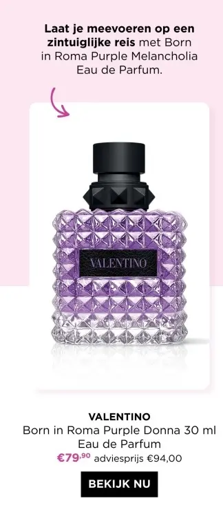 Promotie: Born in Roma Purple Donna 30 ml Eau de Parfum