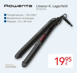 Offre: Lisseur K. Lagerfeld