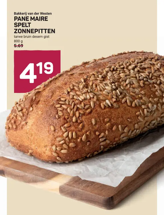 Aanbieding: Pane Maire spelt zonnepitten