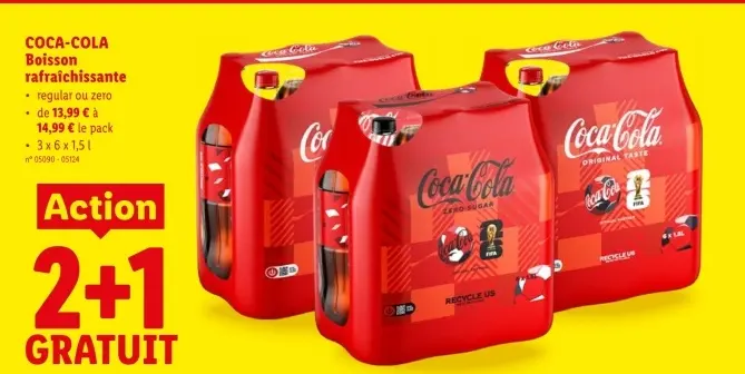 Offre: COCA-COLA Boisson rafraîchissante