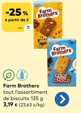 Offre: Farm Brothers tout l'assortiment de biscuits