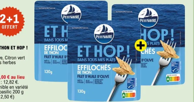 Offre: Effilochés de thon et hop !