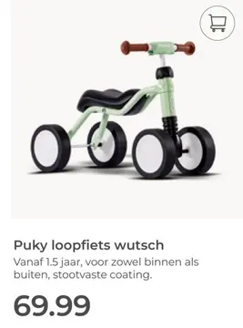 Aanbieding: Puky loopfiets wutsch