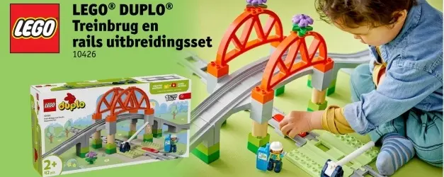 Aanbieding: DUPLO Treinbrug en rails uitbreidingsset