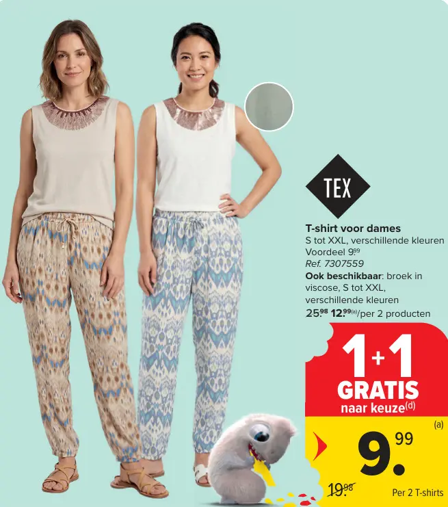 Promotie: T-shirt voor dames
