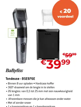 Aanbieding: Tondeuse - BSE976E