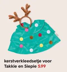 Promotie: kerstverkleedsetje voor Takkie en Siepie