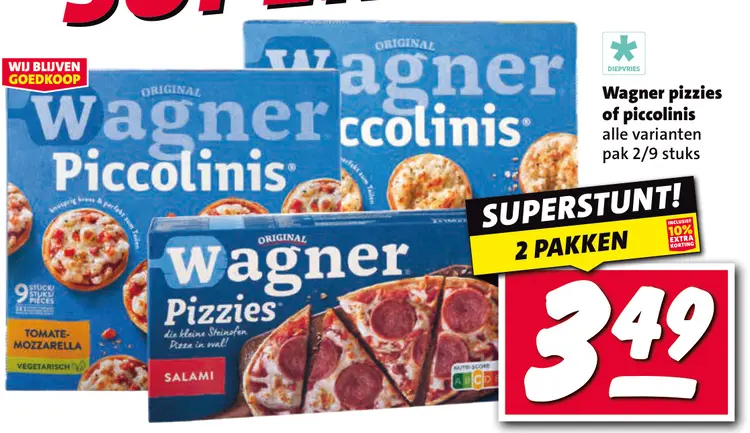 Aanbieding: pizzies of piccolinis