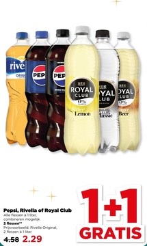 Aanbieding: Pepsi, Rivella of Royal Club