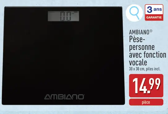 Offre: Pèse-personne avec fonction vocale