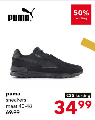 Aanbieding: Puma Graviton heren sneakers zwart