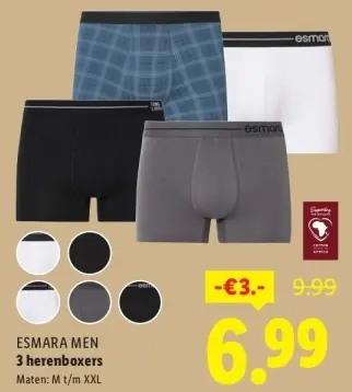 Aanbieding: 3 herenboxers