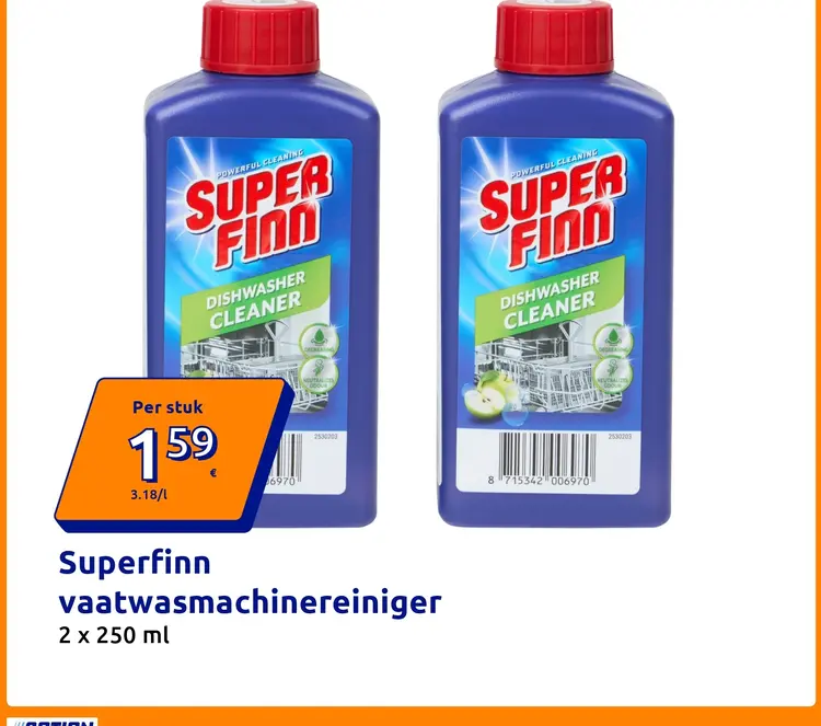 Aanbieding: Superfinn vaatwasmachinereiniger