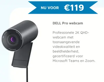 Aanbieding: DELL Pro webcam, DELL Pro draadloze headset