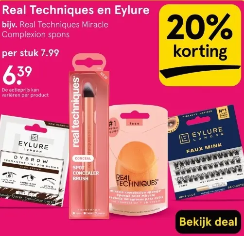 Aanbieding: Real Techniques en Eylure