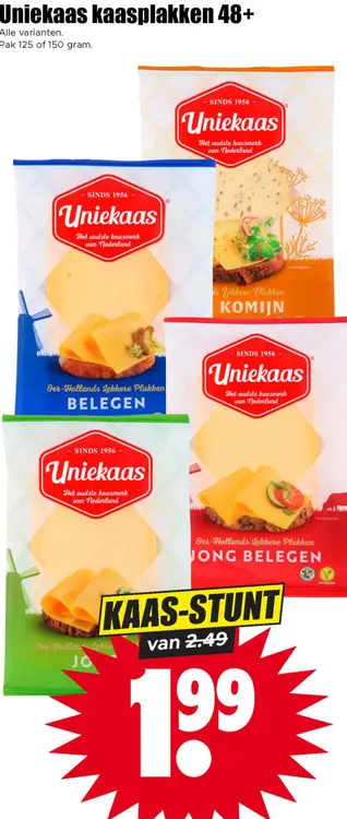 Aanbieding: Uniekaas kaasplakken 48+
