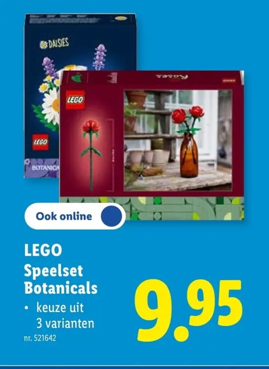 Promotie: LEGO Speelset Botanicals