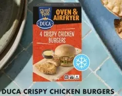 Aanbieding: Duca crispy chicken burgers