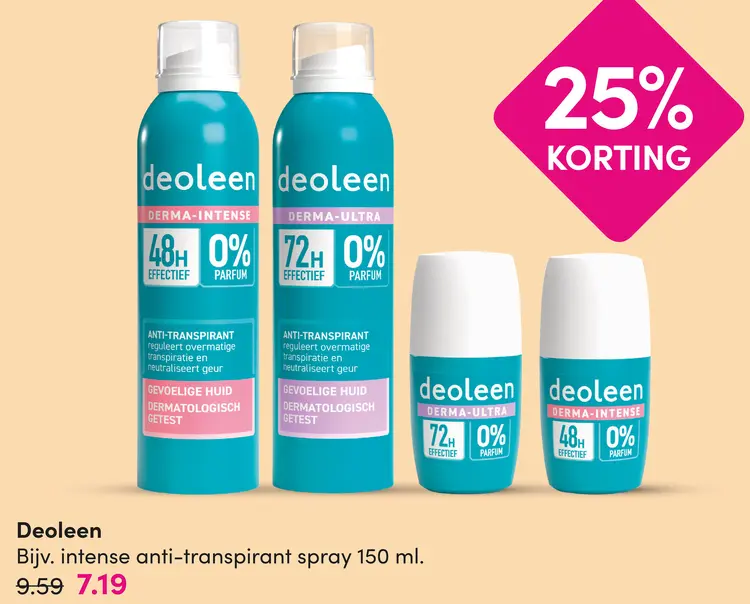 Aanbieding: anti-transpirant spray