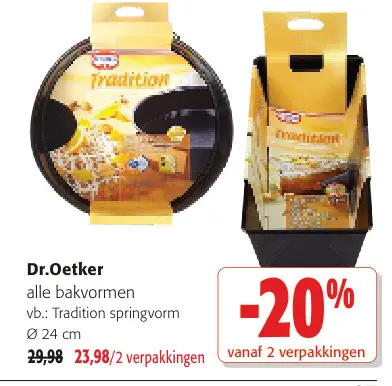 Promotie: alle bakvormen vb.: Tradition springvorm