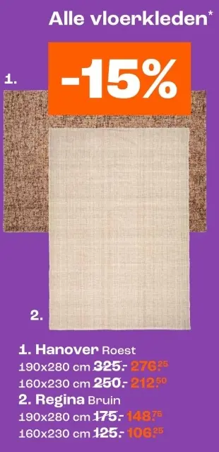 Aanbieding: Alle vloerkleden