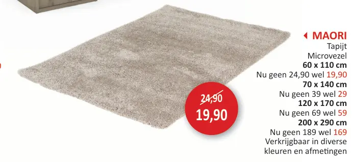 Promotie: MAORI Tapijt